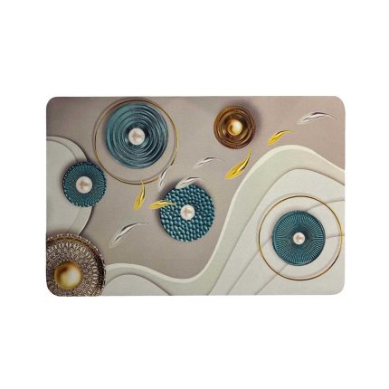 Super Water Absorbent 3D Design Foot Mat for Bathroom, Kitchen, and Living Room